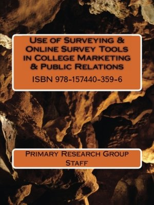 cover image of Use of Surveying & Online Survey Tools in College Marketing & Public Relations